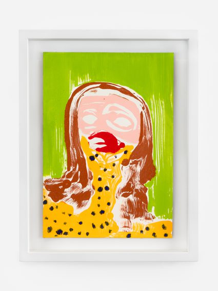 Nicola Tyson — Self-Portrait: Worried