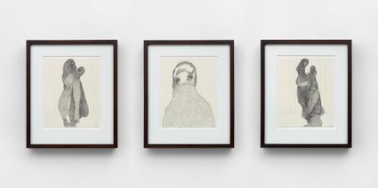 Nicola Tyson — Group 4: Virgin & Child #1; Woolly; Virgin & Child #2