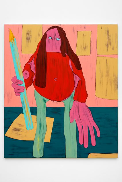 Nicola Tyson — Self-Portrait Pencil