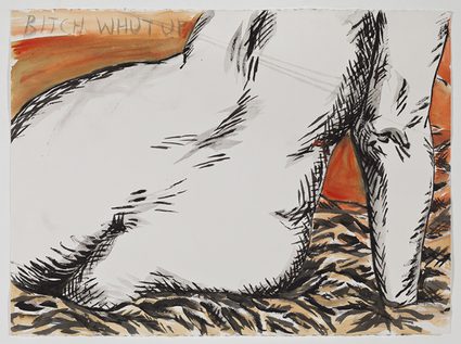 Raymond Pettibon — No Title (Bitch whut up)