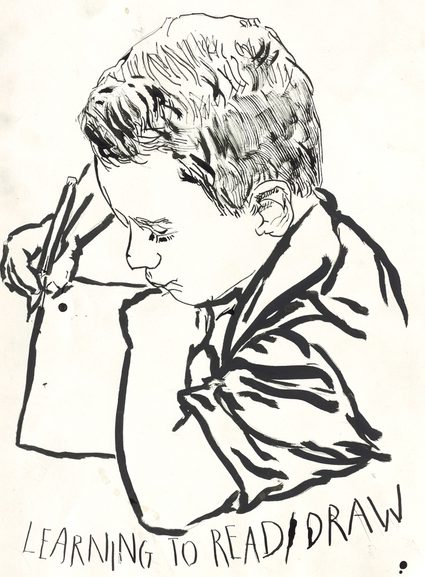 Raymond Pettibon — No Title (Learning to read...)