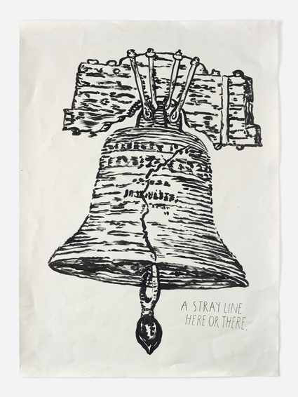Raymond Pettibon — No Title (A stray line...)