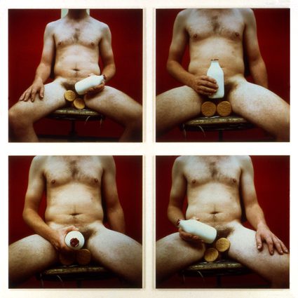 Sarah Lucas — Get Off Your Horse And Drink Your Milk