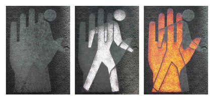 Shannon Ebner — Symbolic Command Signals No. 1, 2 & 3